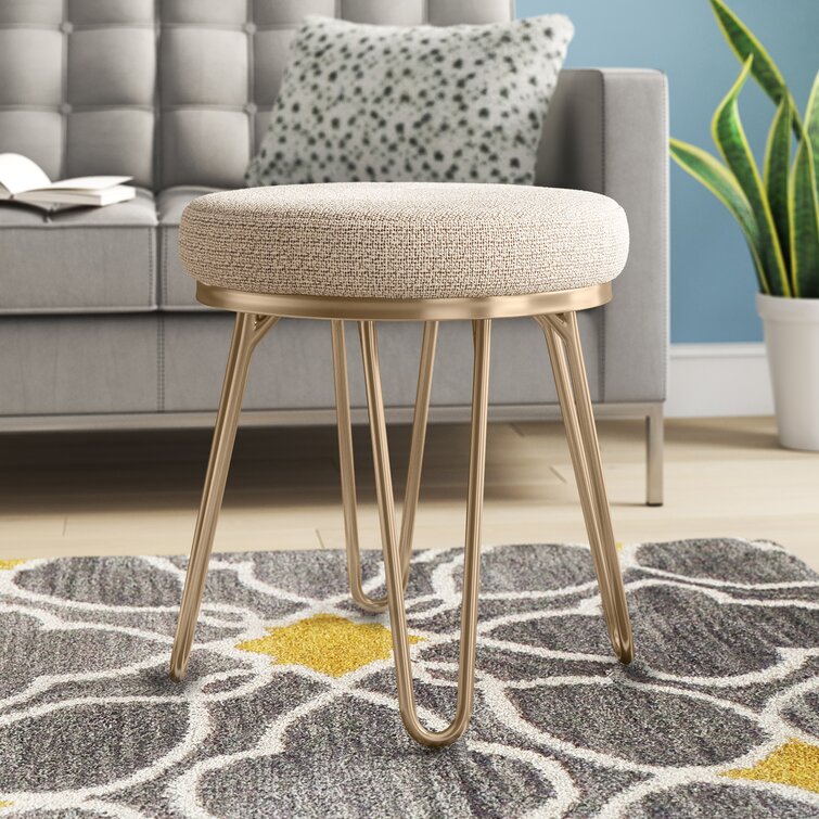 Vanity best sale stool cushion